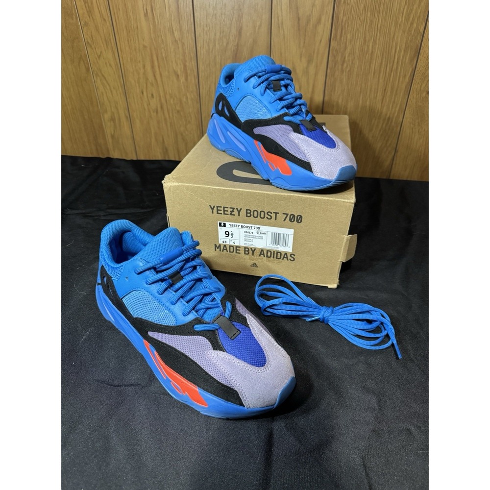 Adidas Yeezy Boost 700 Hi-Res Blue Mens Size 9.5 Excellent Condition - Picture 2 of 11